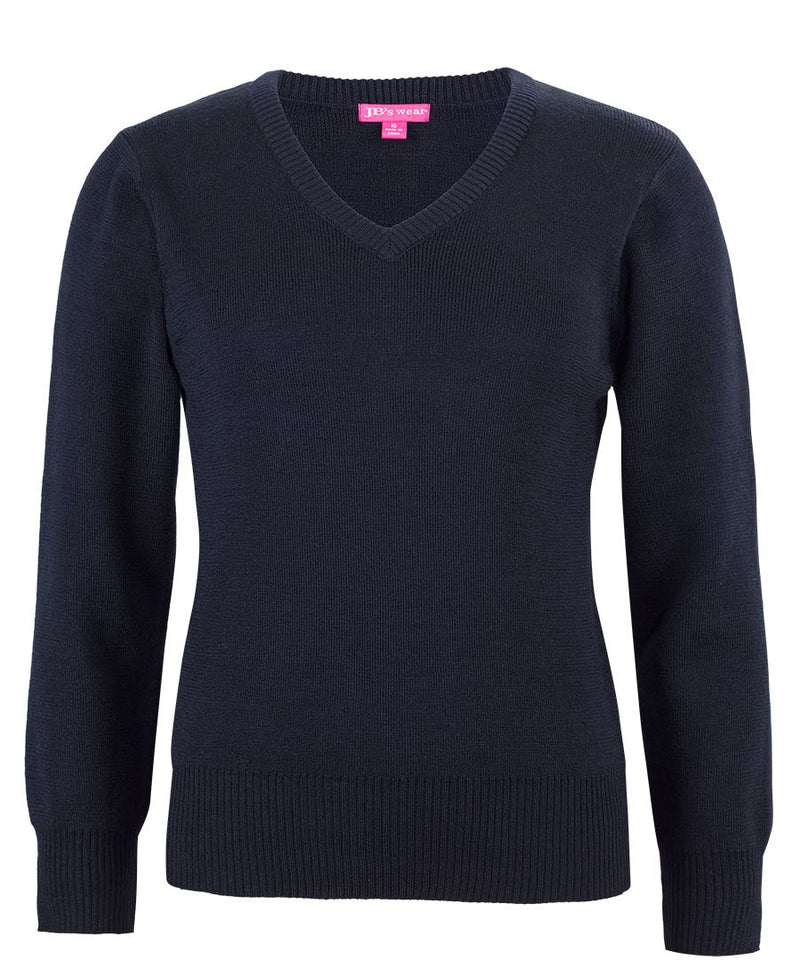JB's Ladies Knitted Jumper - Dark Navy - Front