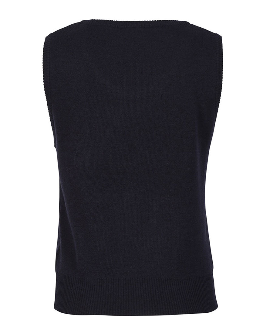 JB's Ladies Corporate Crew Neck Vest - Dark Navy - Back