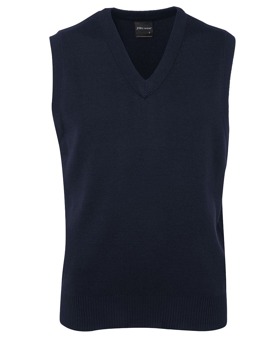 JB's Knitted Vest - Dark Navy - Front