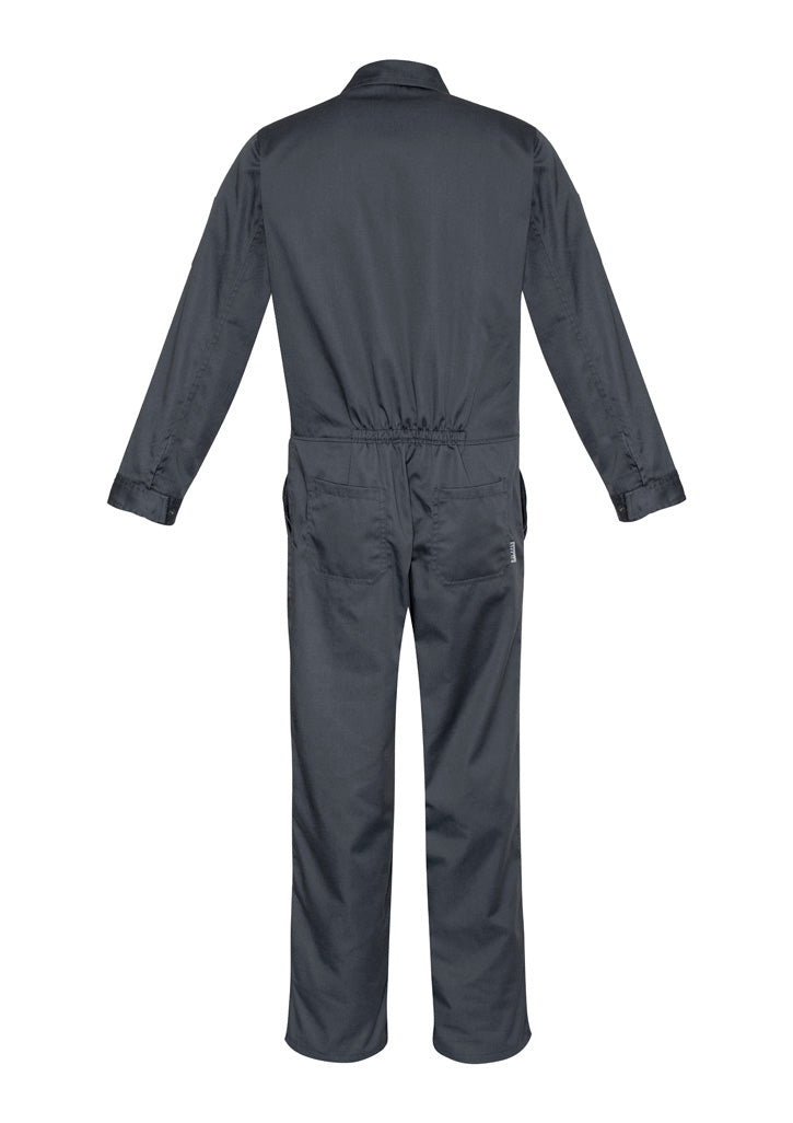Mens Service Overall - Charcoal - Back