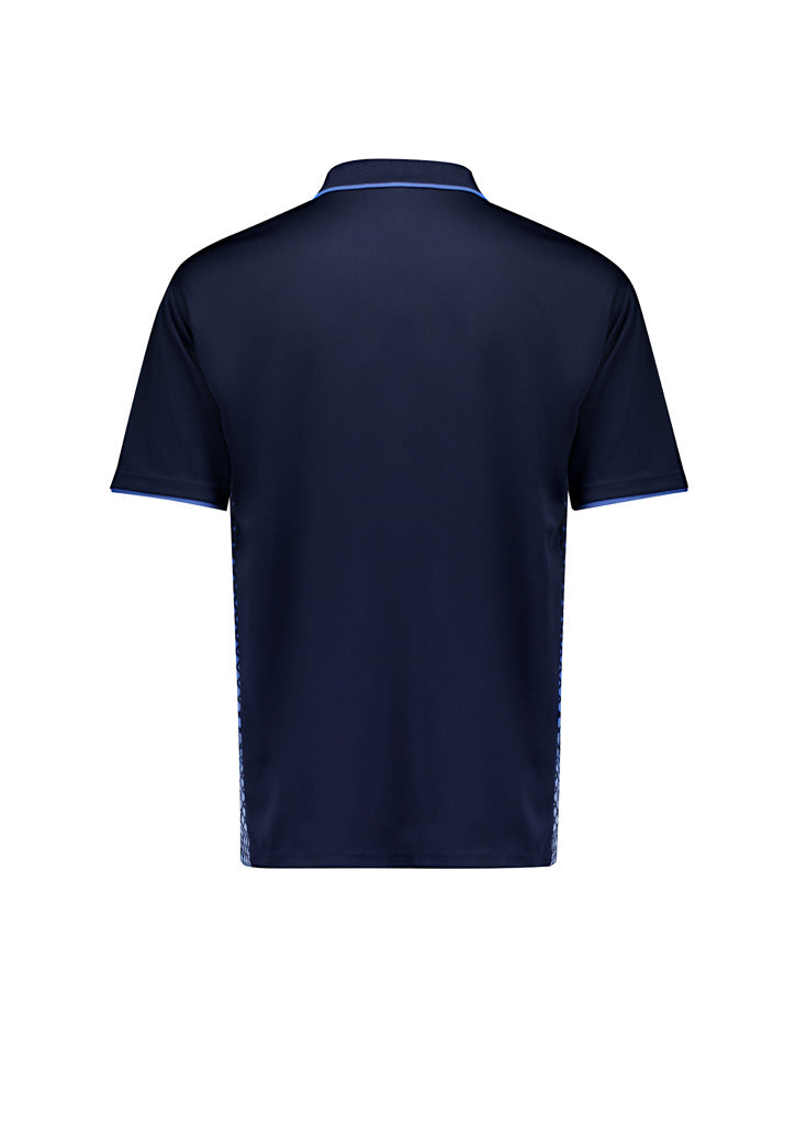 Mens Spark Short Sleeve Polo - Navy/Blue - Back
