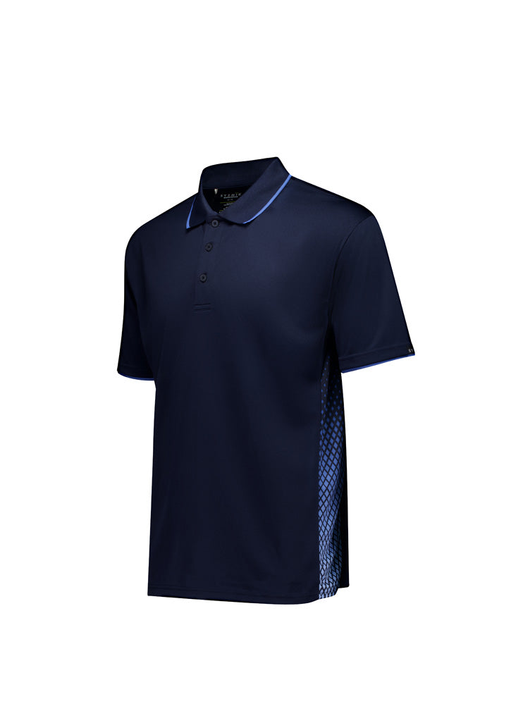 Mens Spark Short Sleeve Polo - Navy/Blue - View