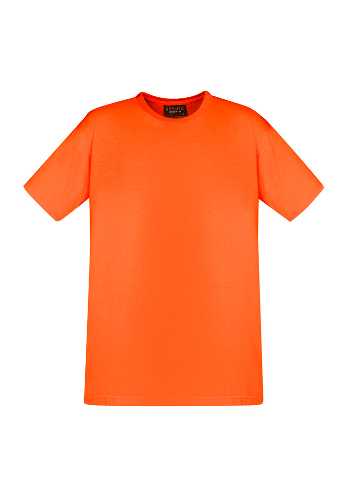 Mens Hi Vis Short Sleeve Tee - Orange - Front