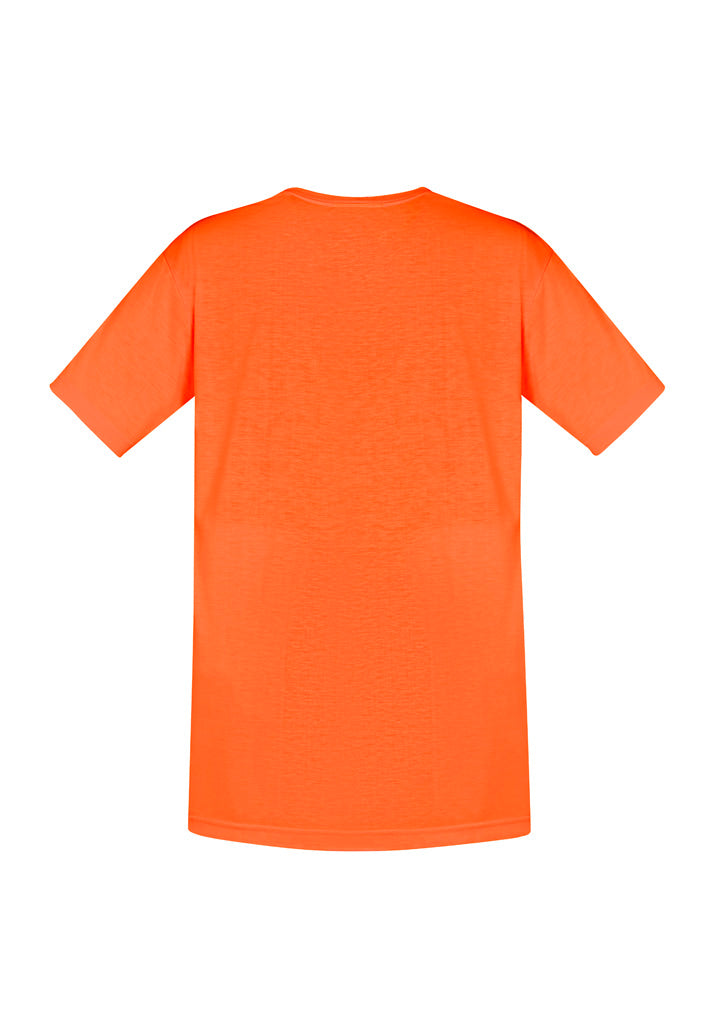 Mens Hi Vis Short Sleeve Tee - Orange - Back