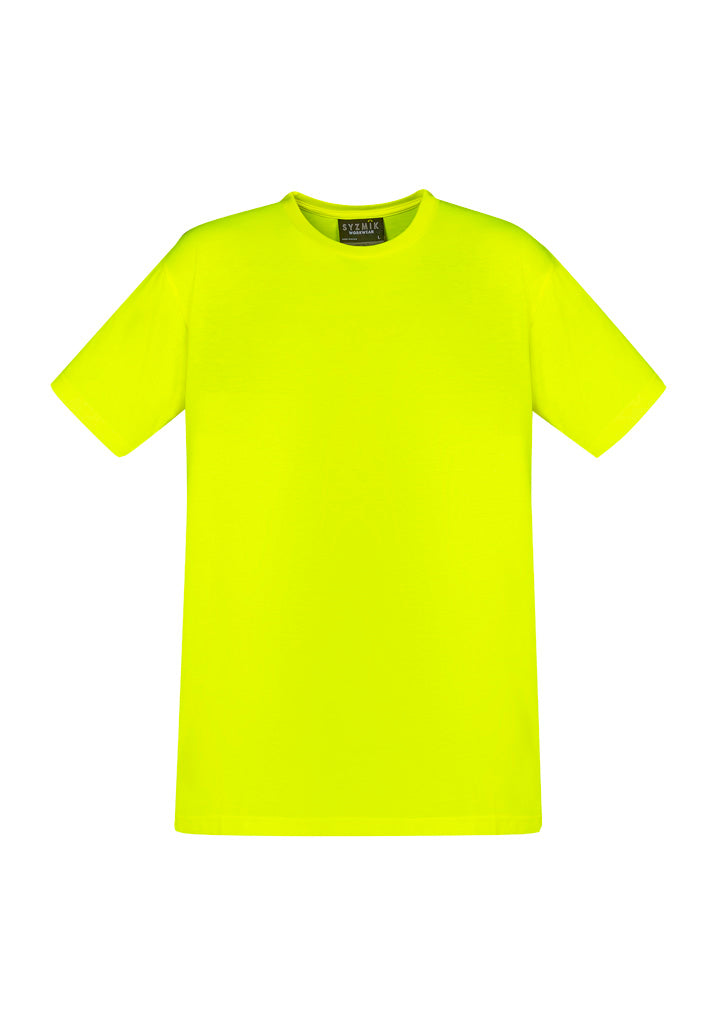 Mens Hi Vis Short Sleeve Tee - Yellow - Front