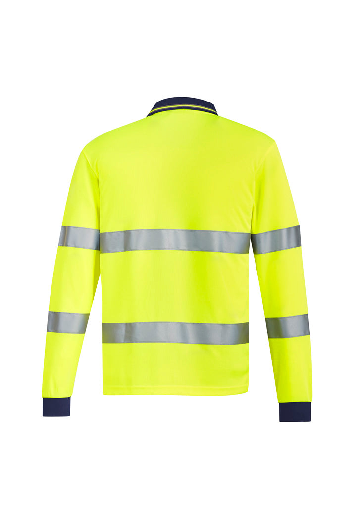 Unisex Hi Vis Bio Motion Taped Polo - Yellow - Back