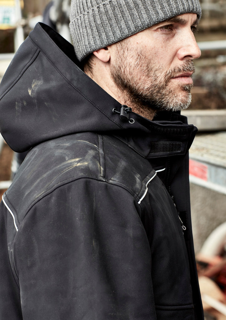 Unisex Antarctic Softshell Jacket - Black - Model