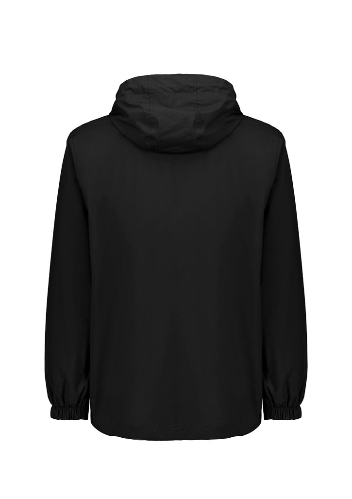 Unisex Super Light Packable Rain Jacket - Black - Back