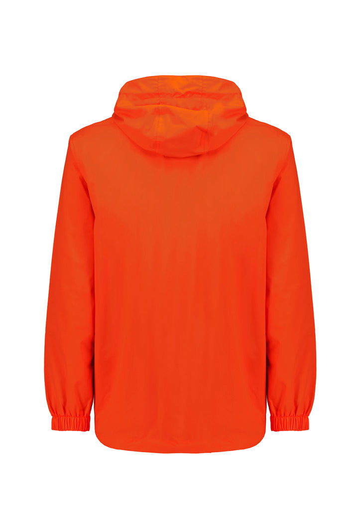 Unisex Super Light Packable Rain Jacket - Orange - Back