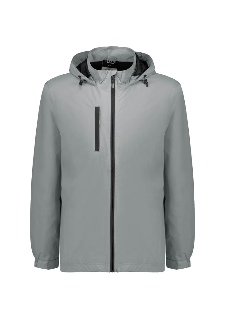 Unisex Super Light Packable Rain Jacket - Silver - Front