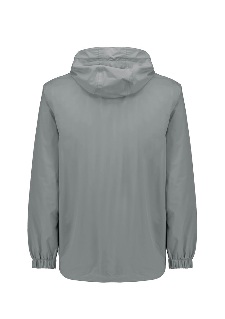Unisex Super Light Packable Rain Jacket - Silver - Back