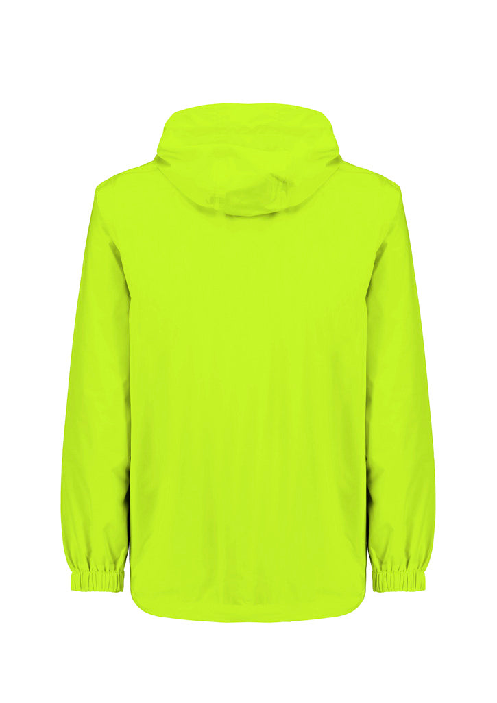 Unisex Super Light Packable Rain Jacket - Yellow - Back