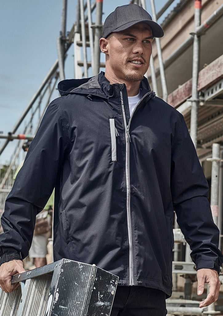 Unisex Super Light Packable Rain Jacket - Black - Model