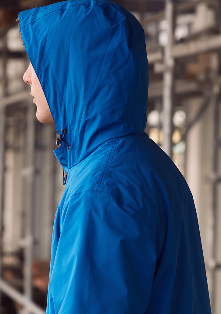 Unisex Super Light Packable Rain Jacket - Cobalt - Model