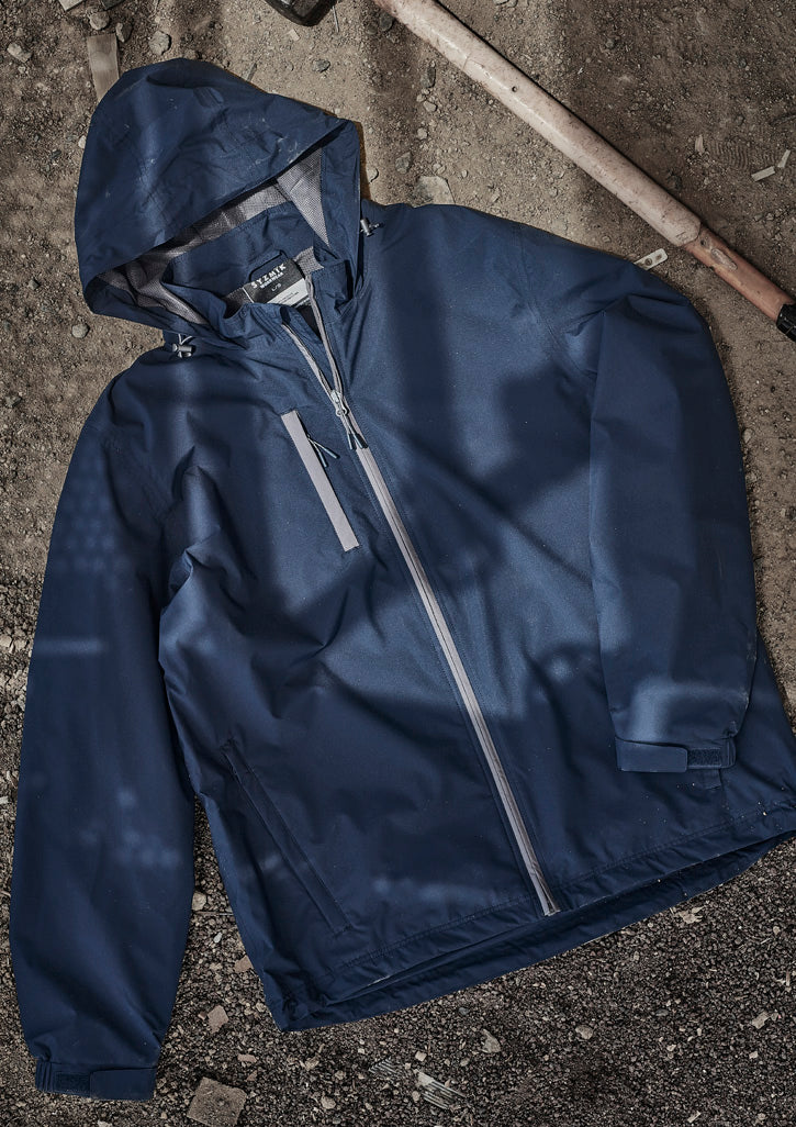Unisex Super Light Packable Rain Jacket - Navy - Model