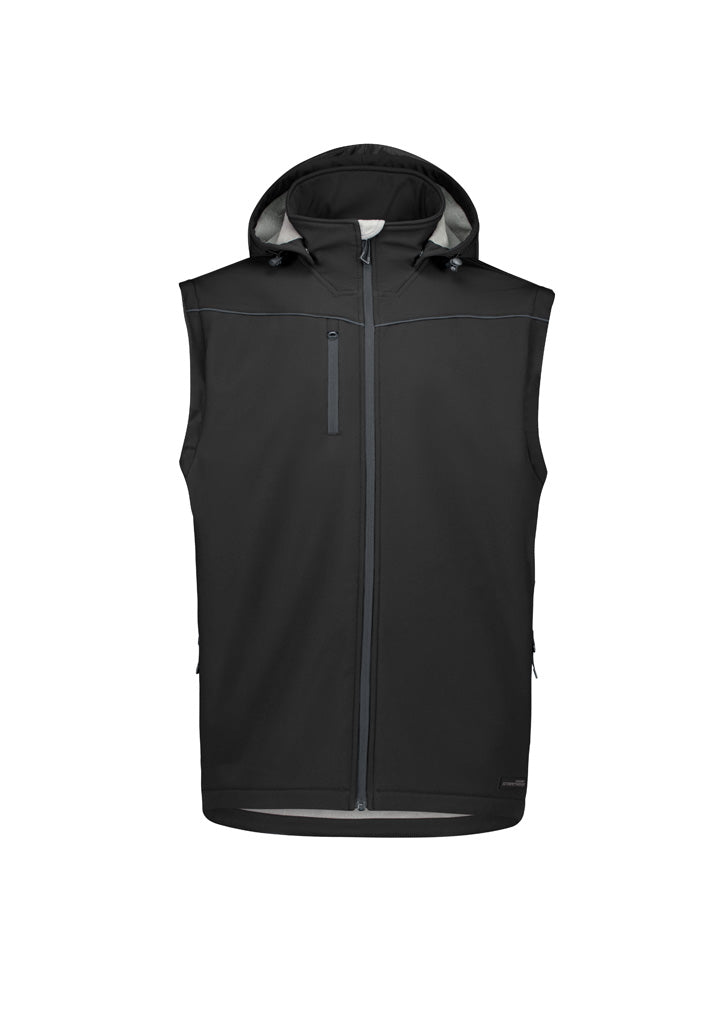 Unisex Streetworx 2 In 1 Stretch Softshell Jacket - Black - View