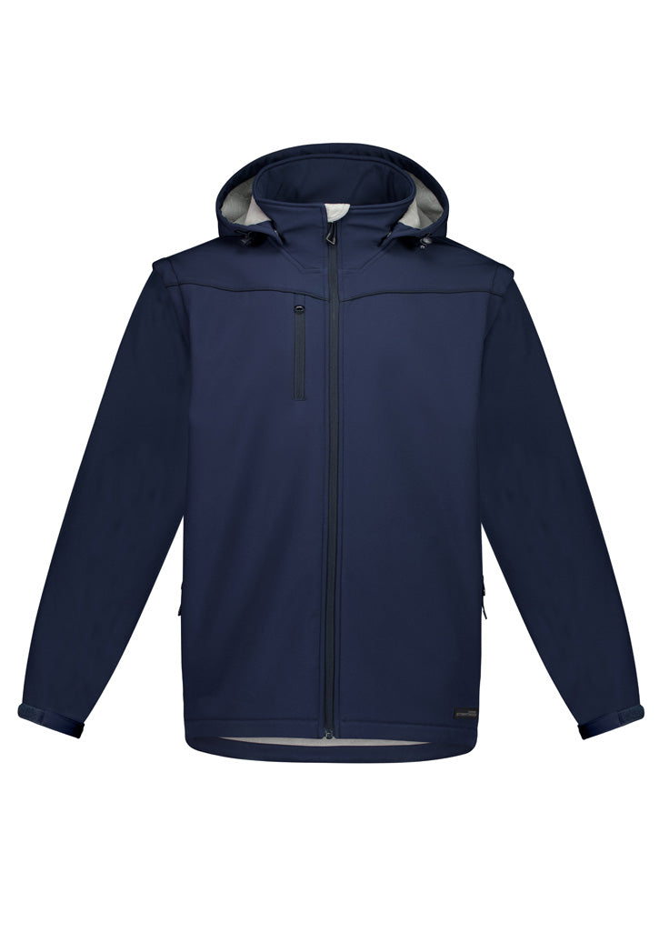 Unisex Streetworx 2 In 1 Stretch Softshell Jacket - Navy - Front
