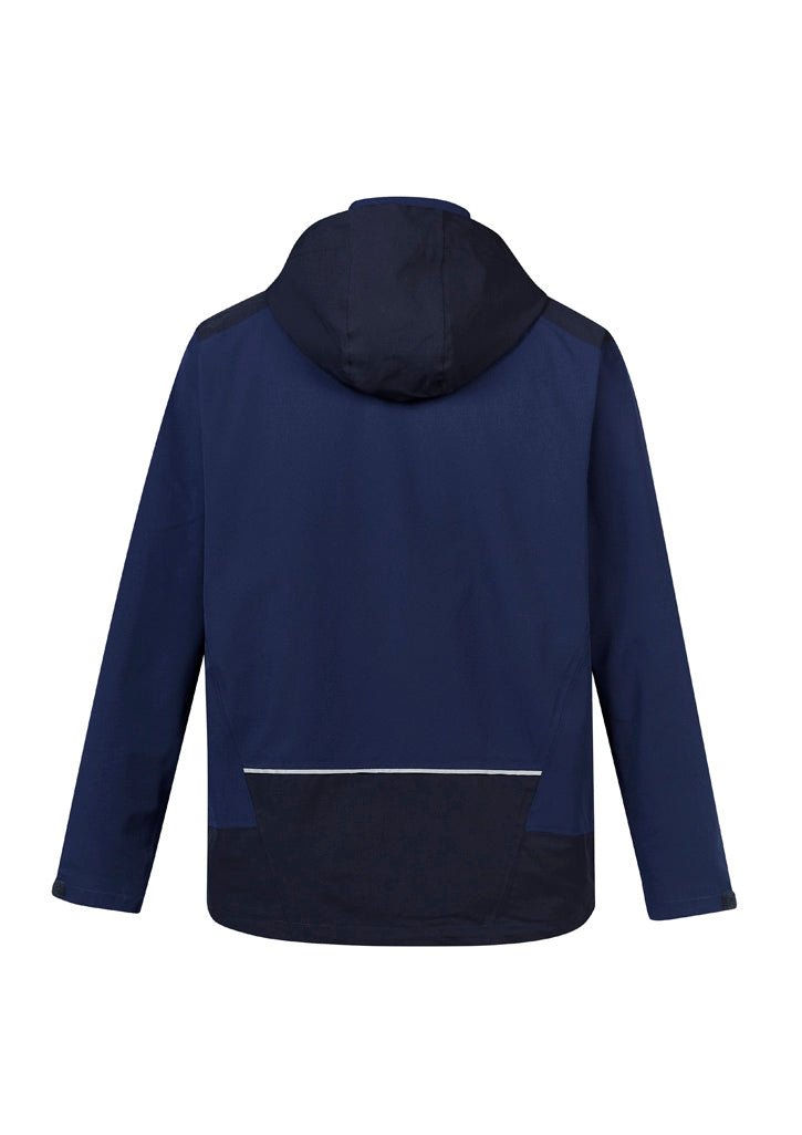 Unisex Streetworx Stretch Waterproof Jacket - Navy/Dark Navy - Back