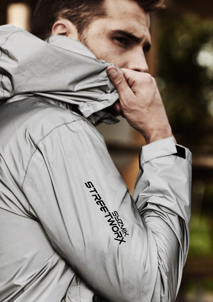 Unisex Streetworx Reflective Waterproof Jacket - Reflective Silver - Model