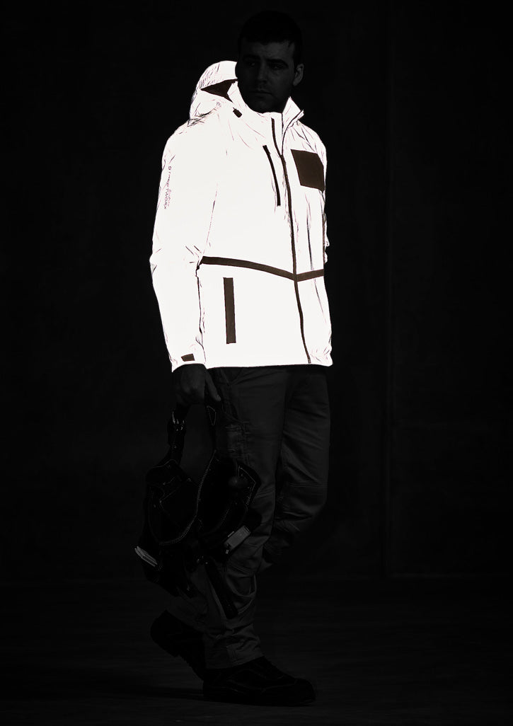 Unisex Streetworx Reflective Waterproof Jacket - Reflective Silver - Model