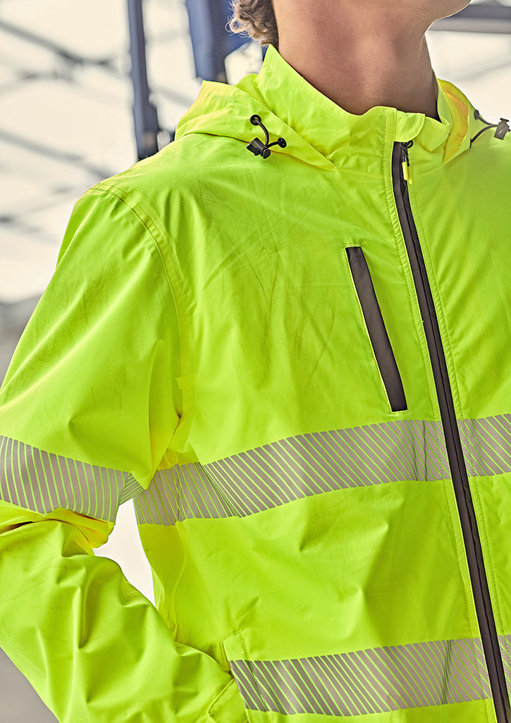 Unisex Super Light Segmented Tape Packable Rain Jacket 5