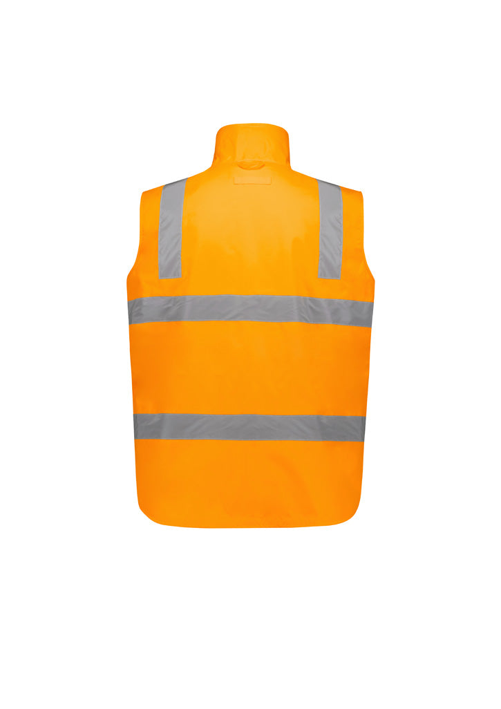 Unisex Hi Vis VIC Rail 4 In 1 Waterproof Jacket - VIC Rail Orange - View