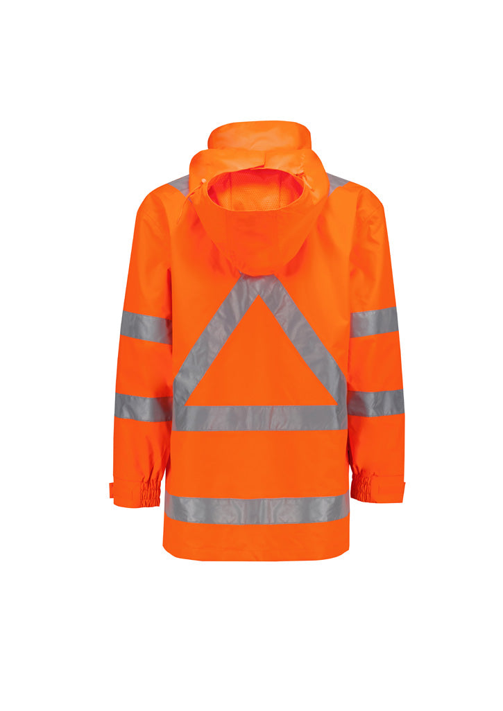 Mens Hi Vis X Back Ultralite Waterproof Jacket - Orange - Back