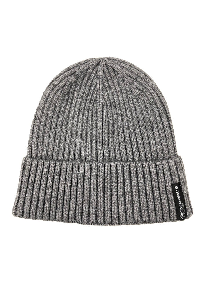Unisex Streetworx Beanie - Grey - Front
