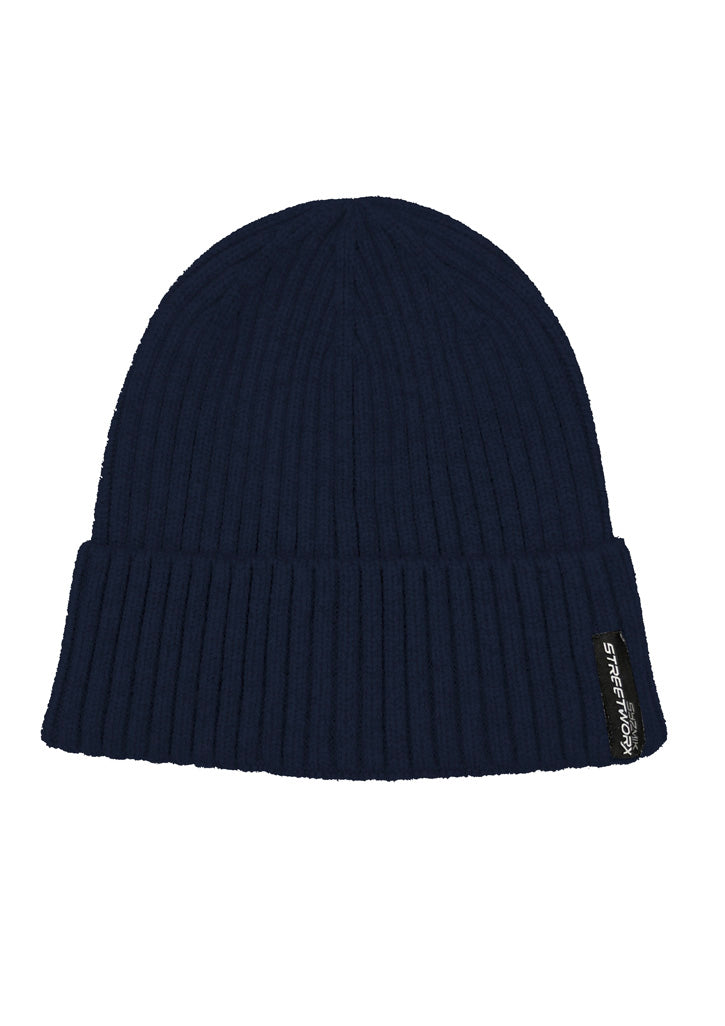 Unisex Streetworx Beanie - Navy - Front