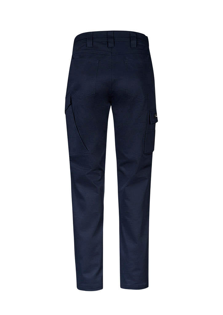Mens Essential Basic Stretch Cargo Pant - Navy - Back