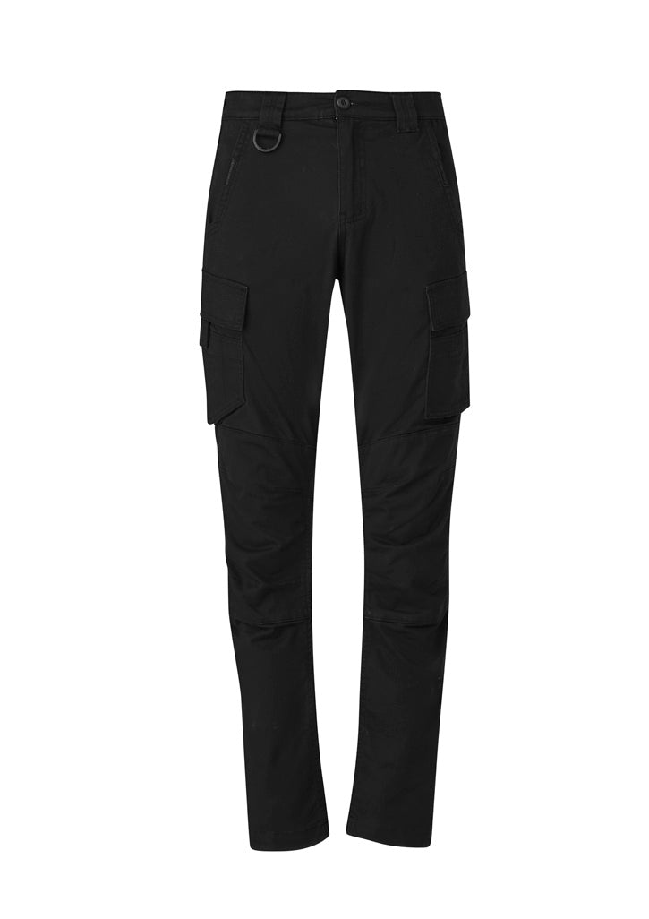 Mens Streetworx Curved Cargo Pant - Black - Front