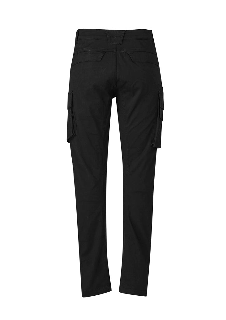 Mens Streetworx Curved Cargo Pant - Black - Back