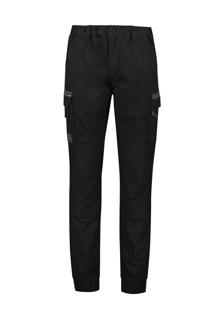 Mens Streetworx Heritage Pant - Cuffed - Black - Front