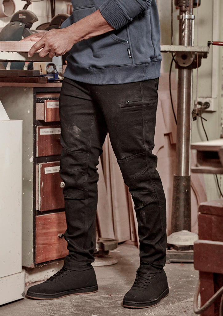 Mens Streetworx Stretch Jean - Black - Model