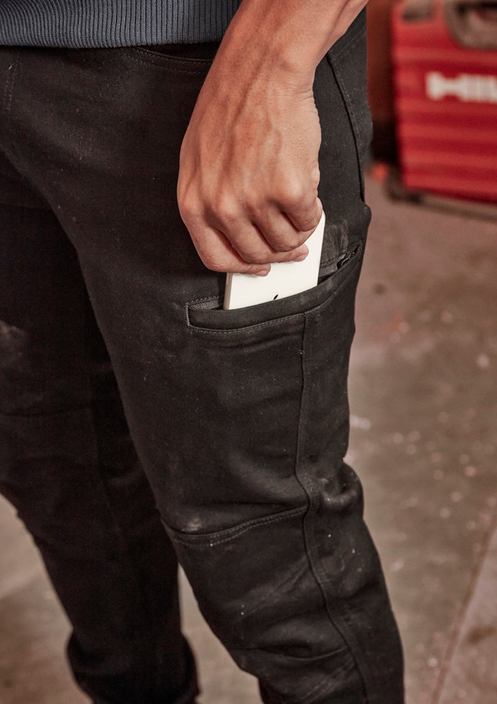 Mens Streetworx Stretch Jean - Black - Model