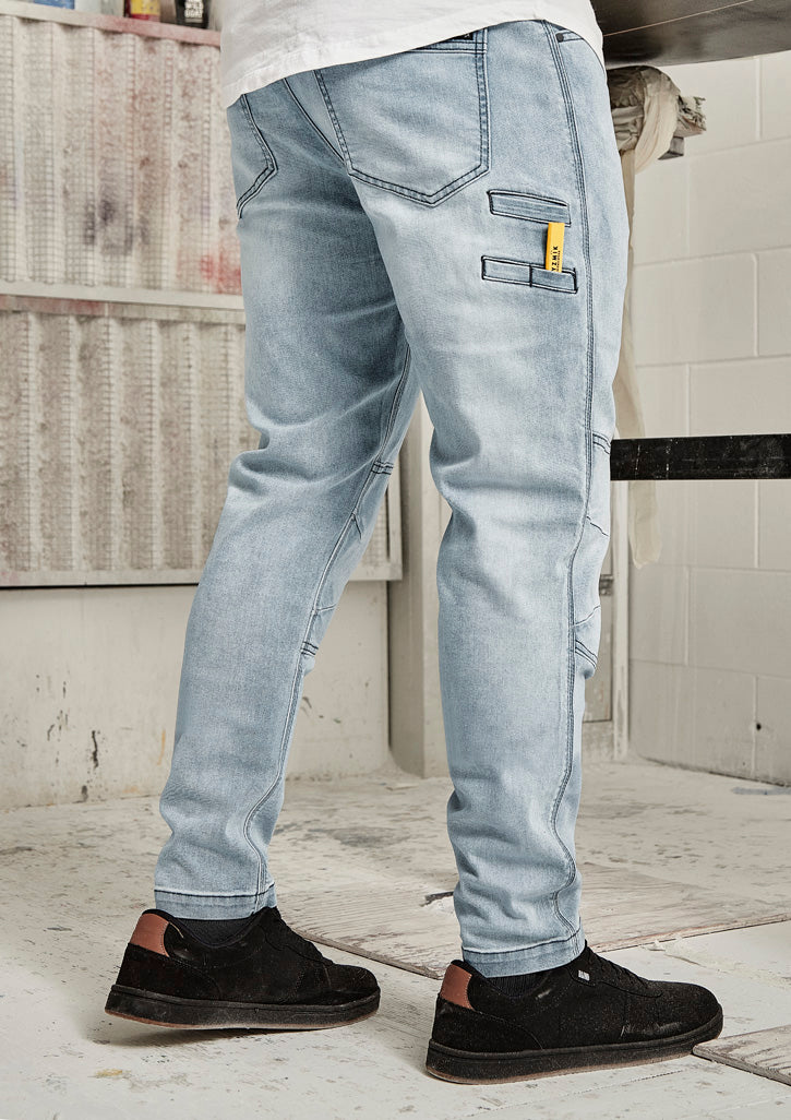 Mens Streetworx Stretch Jean - Light Blue - Model