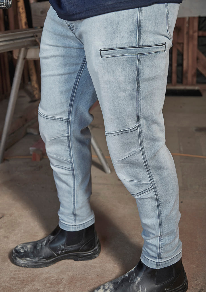 Mens Streetworx Stretch Jean - Light Blue - Model