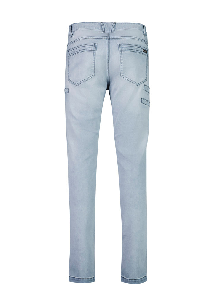 Mens Streetworx Stretch Jean - Light Blue - Back