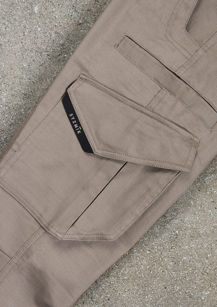 Mens Rugged Cooling Stretch Pant - Khaki - Model
