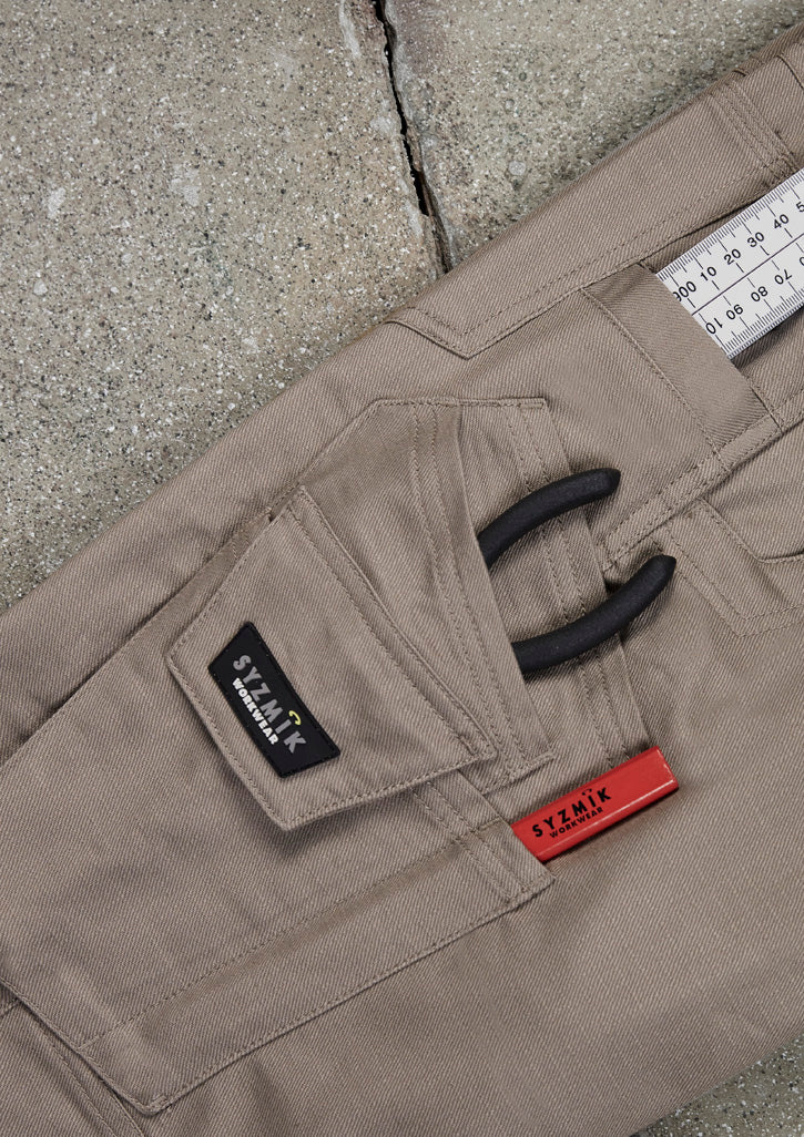Mens Rugged Cooling Stretch Pant - Khaki - Model