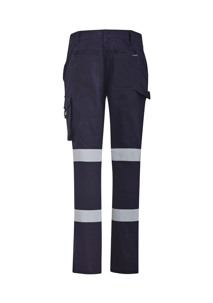 Womens Bio Motion Taped Pant - Navy - Back