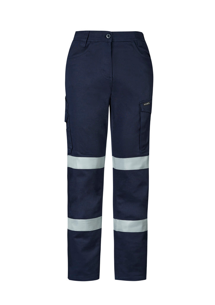 Womens Essential Stretch Taped Cargo Pant - Navy - Front