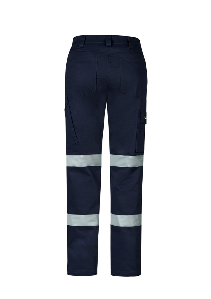 Womens Essential Stretch Taped Cargo Pant - Navy - Back