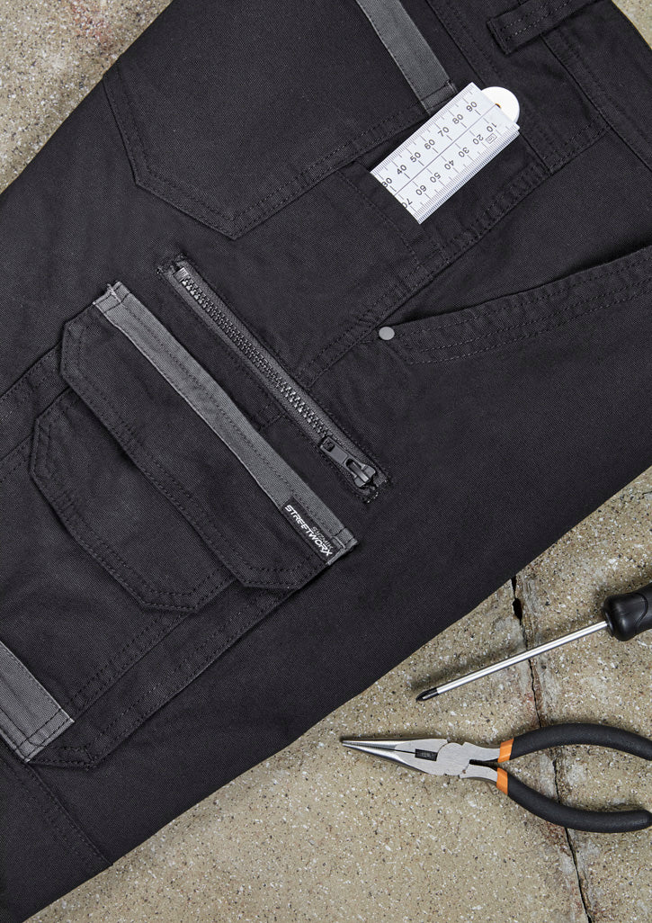 Mens Streetworx Heritage Pant - Black - Model