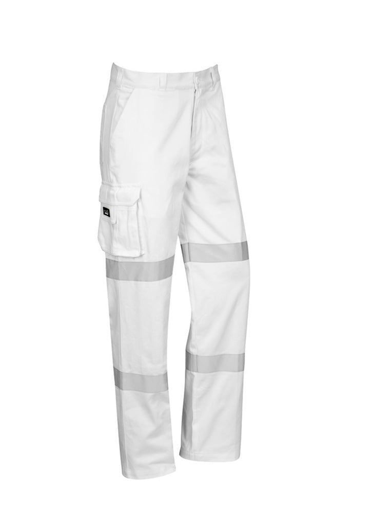 Mens Bio Motion Taped Pant (Regular) - White - Front