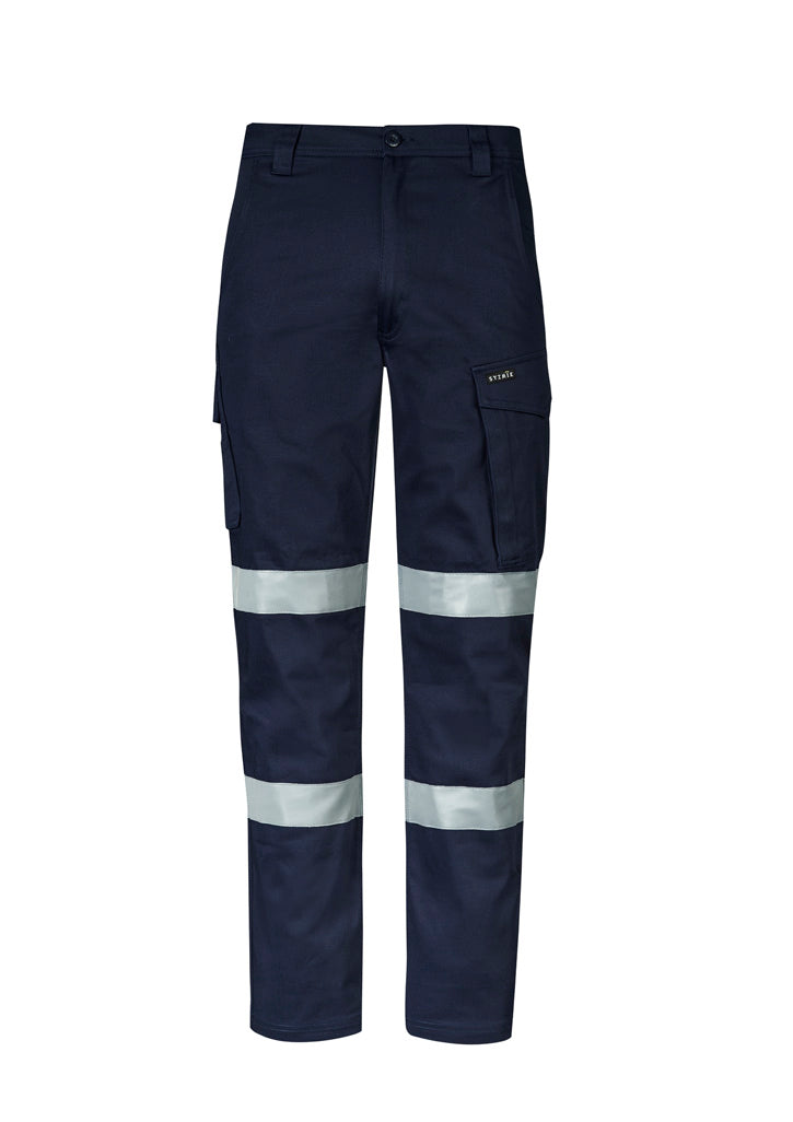 Mens Essential Stretch Taped Cargo Pant - Navy - Front