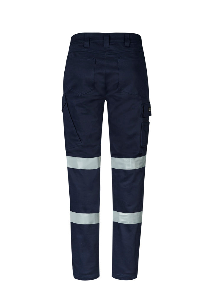 Mens Essential Stretch Taped Cargo Pant - Navy - Back