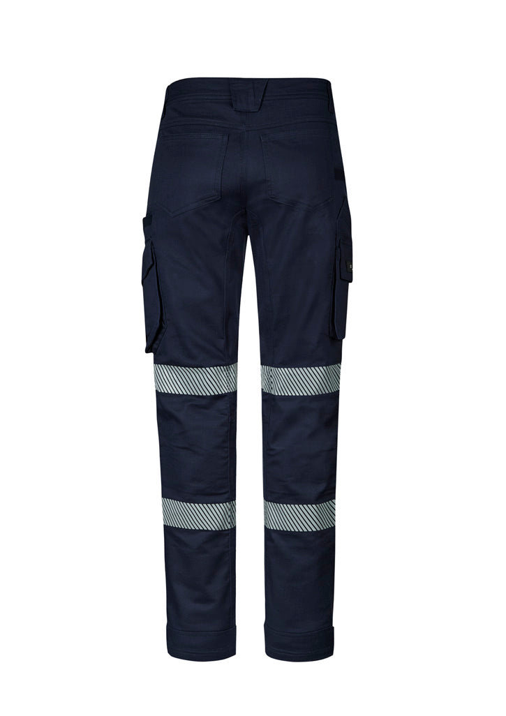 Mens Rugged Cooling Stretch Taped Pant - Navy - Back
