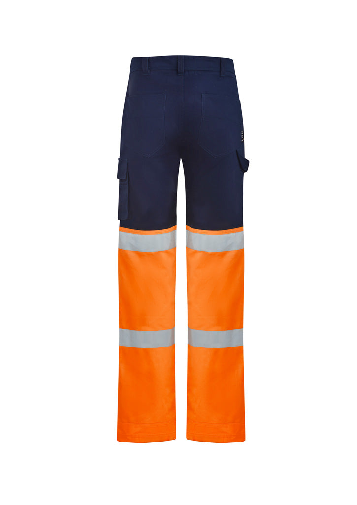 Mens Bio Motion Hi Vis Taped Pant - Orange/Navy - Back