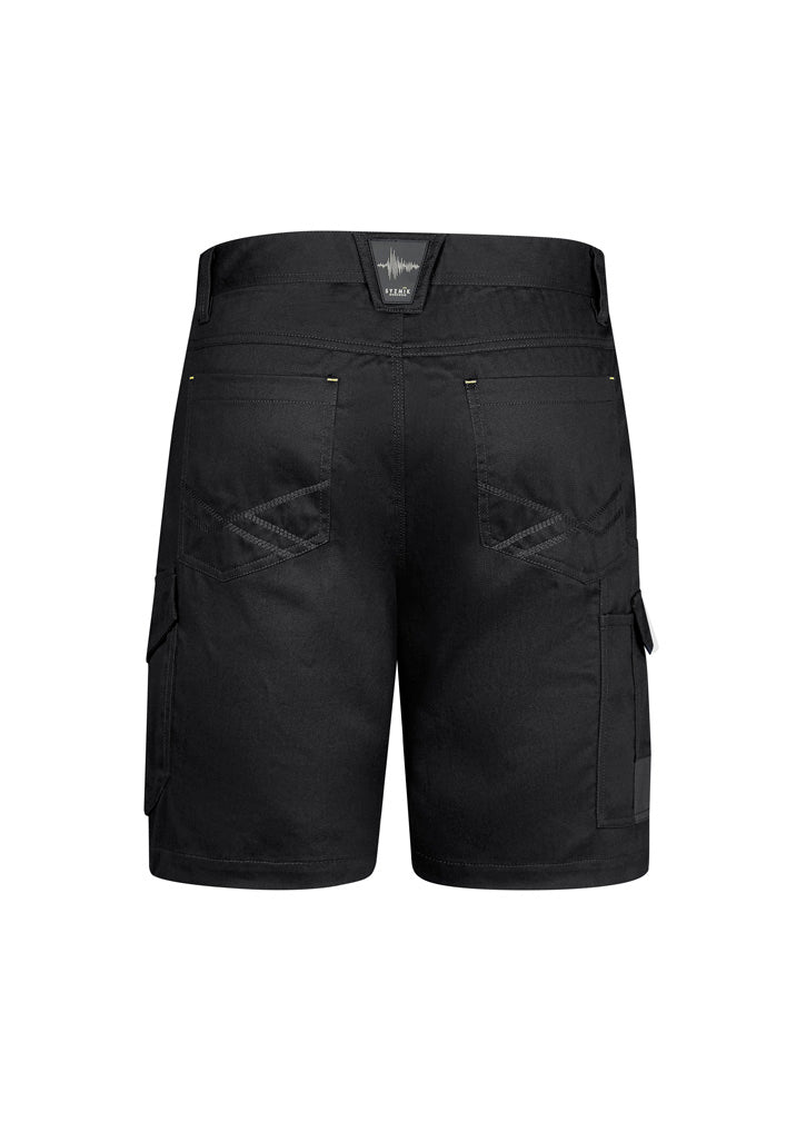 Mens Summer Cargo Short - Black - Back